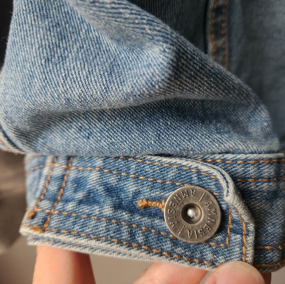 Amnesia Denim Sweatshirt Jacket - Picture 5 of 16